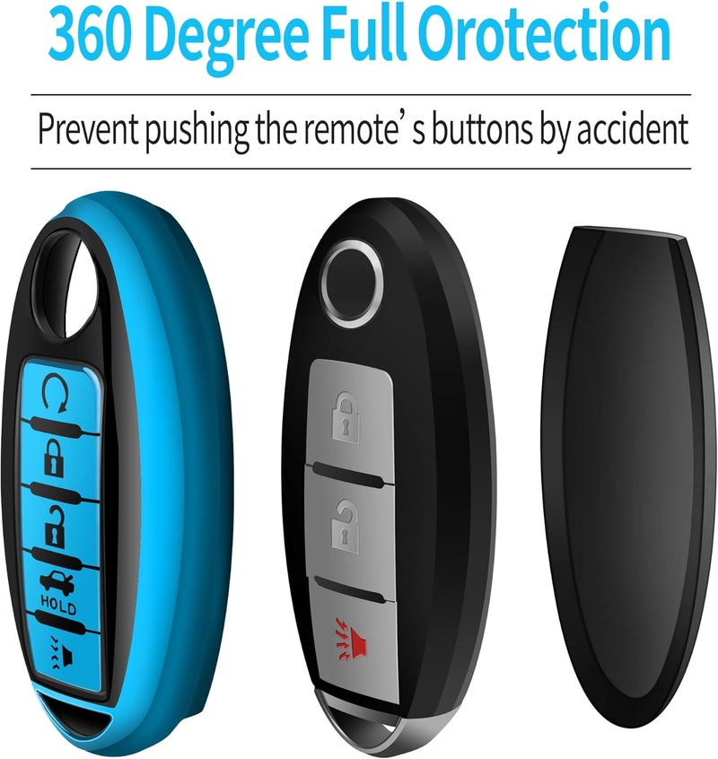 Tukellen Soft TPU Key Fob Cover for Nissan - Image 4