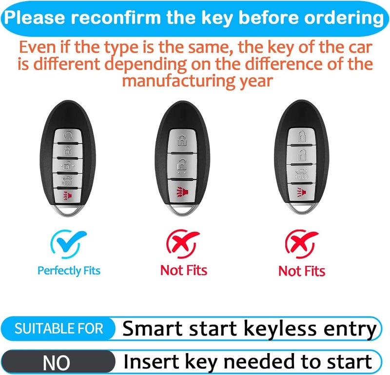Tukellen Soft TPU Key Fob Cover for Nissan - Image 2