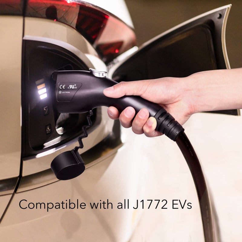 Lectron EV Charger, 16 ft Extension Cord & J1772 Cable - Portable Electric Car Charger for J1772 EVs and Plug-in Hybrid Vehicles - Image 3