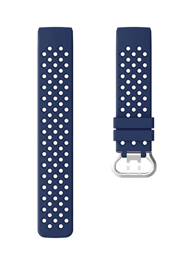 Voberry Replacement Strap Band For Fitbit Charge 3 Navy - Image 2