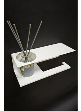 Decorative Metal Adhesive Toilet Roll Holder - Modern Toilet Paper Hanger - Bathroom Holder