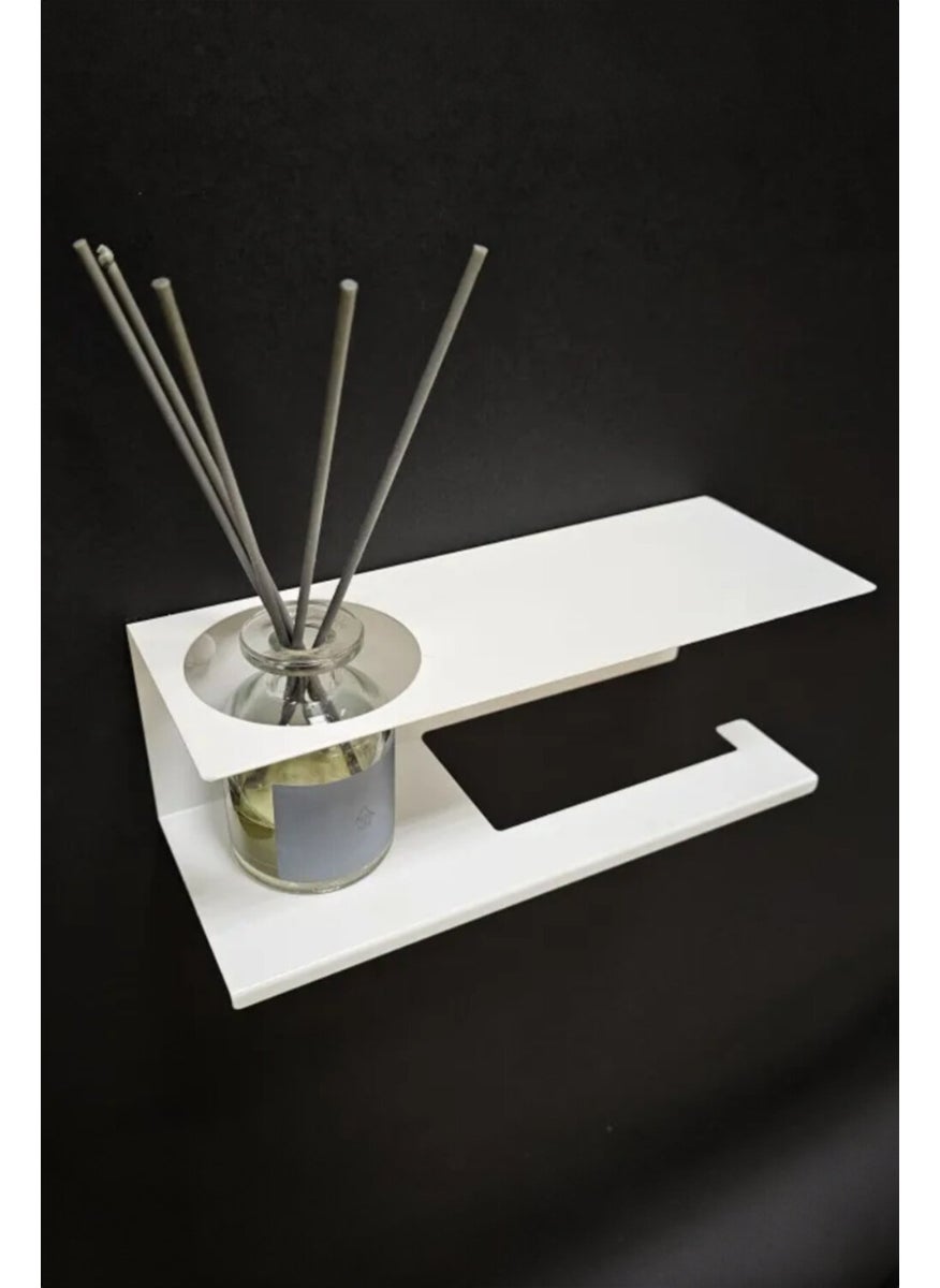 3Art Metal - Decorative Metal Adhesive Toilet Roll Holder - Modern Toilet Paper Hanger - Bathroom Holder - Image 1