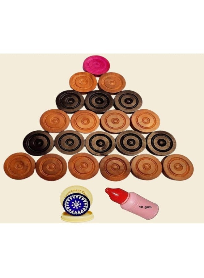 MS 10 Champion Carrom Board for Adults, 36 inch, Full Size, Smooth Surface, Gloss Finish Board, 3 inch Border with Wooden Coins, Striker and Magic boric Powder, Professional Carrom Board - Image 3
