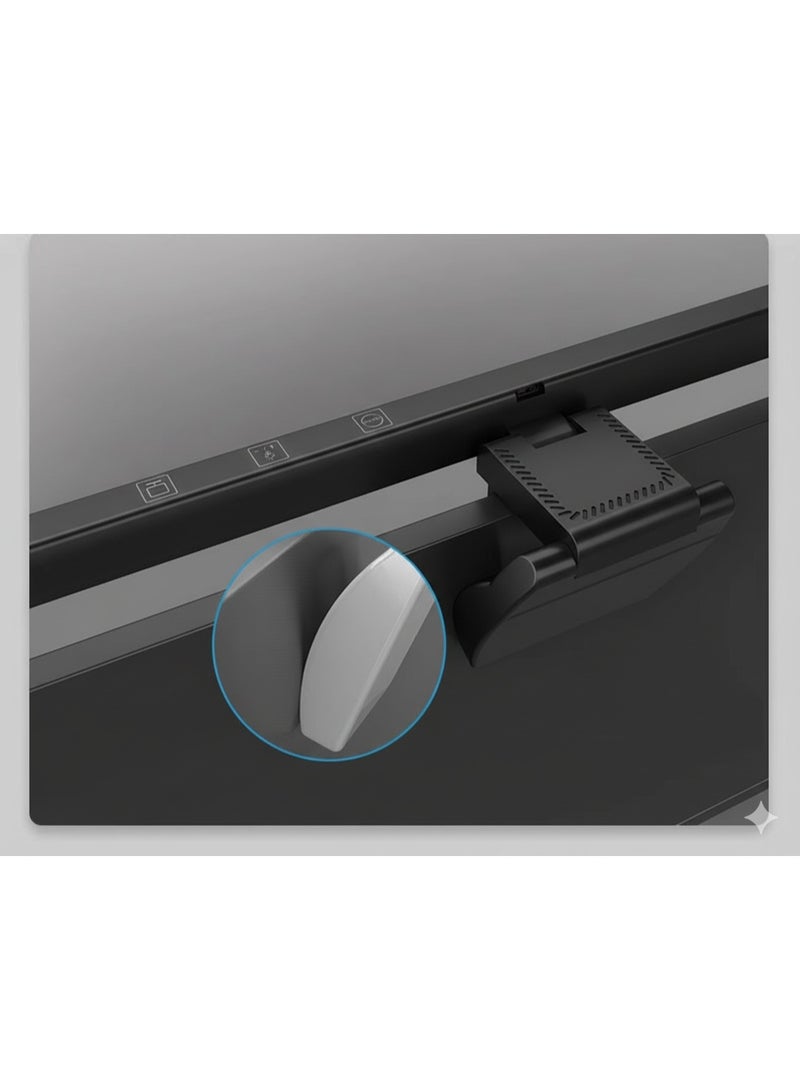 عام مصباح شاشة كمبيوتر وألعاب للعناية بالعين بدون وهج الشاشة، إضاءة مهام للقراءة الإلكترونية مع تحكم باللمس، 3 درجات حرارة لونية قابلة للتعتيم مع مؤقت 60 دقيقة، يعمل عبر منفذ USB، مناسب للمكتب والمنزل، طول 33 سم، لون أسود - Image 5