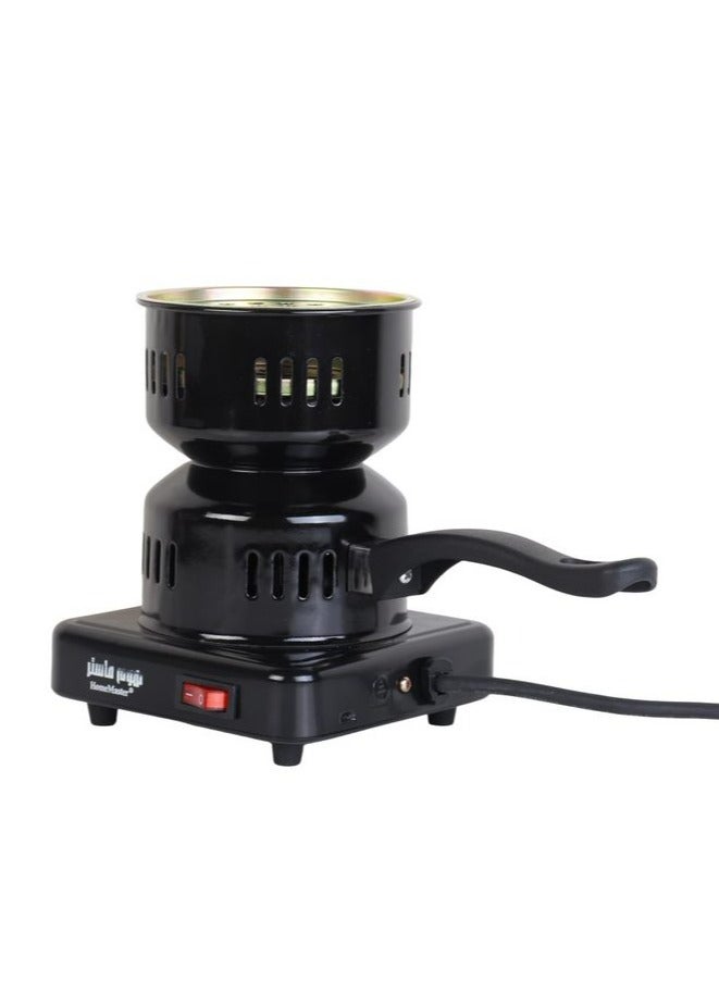 Stainless Steel Electric Charcoal Burner and Lighter Black 500W