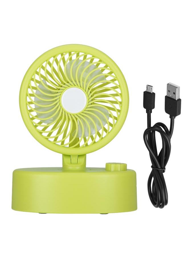 Thoraya Strong Wind Oscillating Fan Indicator Light Stepless Wind Adjustment Rotary Fan Cooling - Green  - Image 1