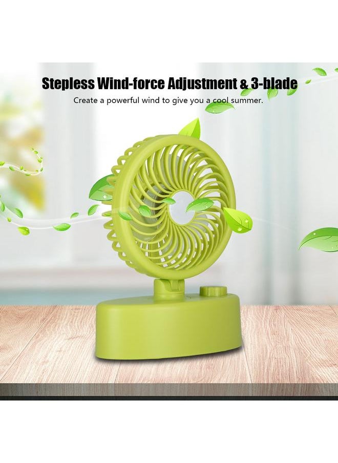 Thoraya Strong Wind Oscillating Fan Indicator Light Stepless Wind Adjustment Rotary Fan Cooling - Green  - Image 4
