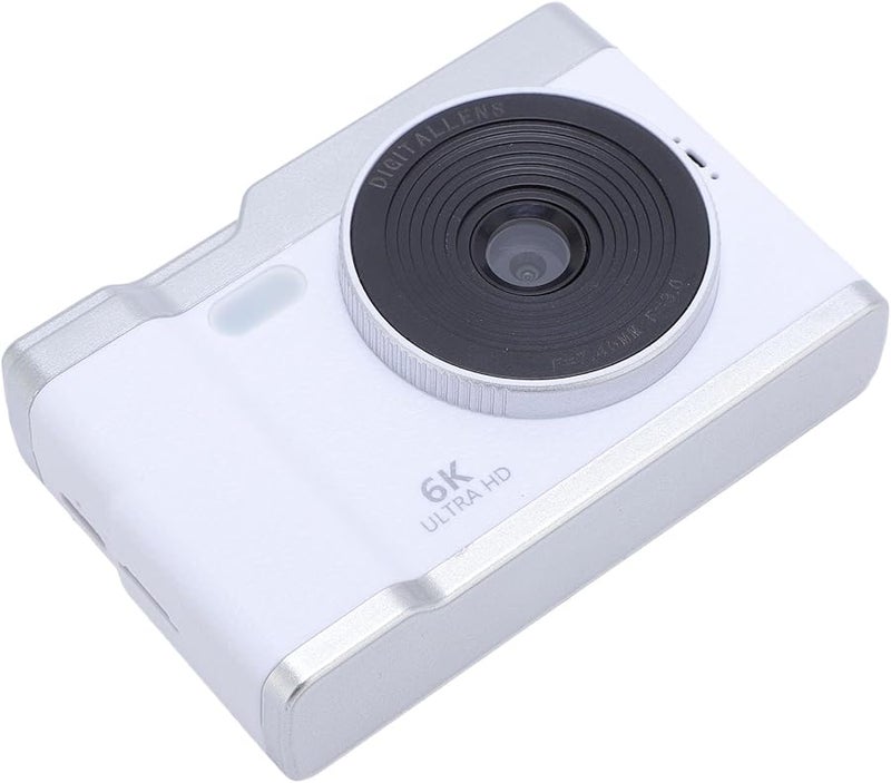 White 48MP Digital Camera 8X Zoom Anti Shake 2 4 Inch Screen Portable Travel Camera Supports 64GB Card - Image 3