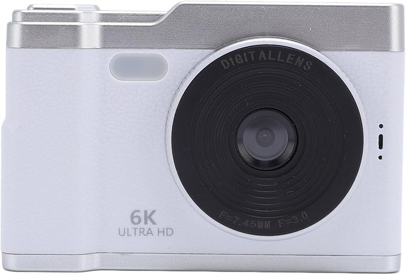 White 48MP Digital Camera 8X Zoom Anti Shake 2 4 Inch Screen Portable Travel Camera Supports 64GB Card - Image 2