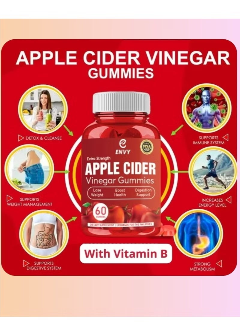 إنفي علكة خل التفاح 60 كبسولة - Image 3