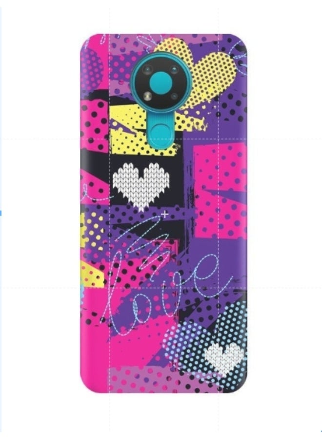 إيه إم سي ديزاين غطاء حماية واق لهاتف نوكيا 3.4 أرجواني