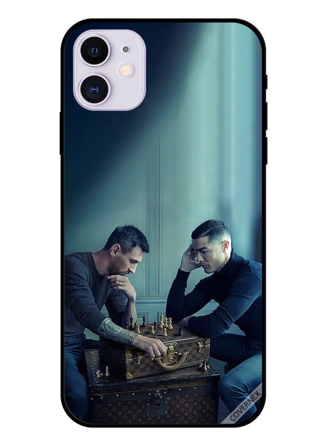 Covernex Protective Case Cover For Apple iPhone 11 Messi Vs Ronaldo Play Chess  - Image 1