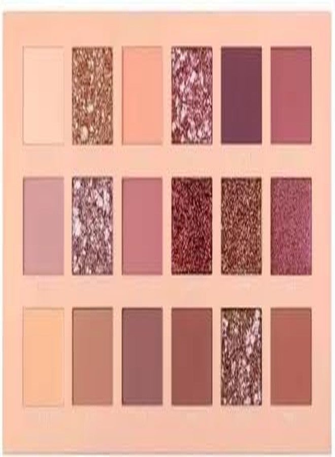 M/S DALIP & SONS Rosegold & Nude Eyeshadow with 5pcs Brushes,Eyeliner & 2pcs Puff - Image 1