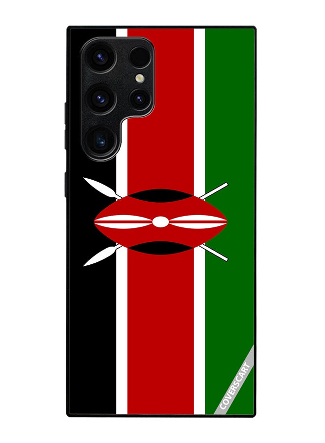 COVERSCART Protective Case Cover For Samsung Galaxy S25 Ultra Kenya Flag Design Multicolour