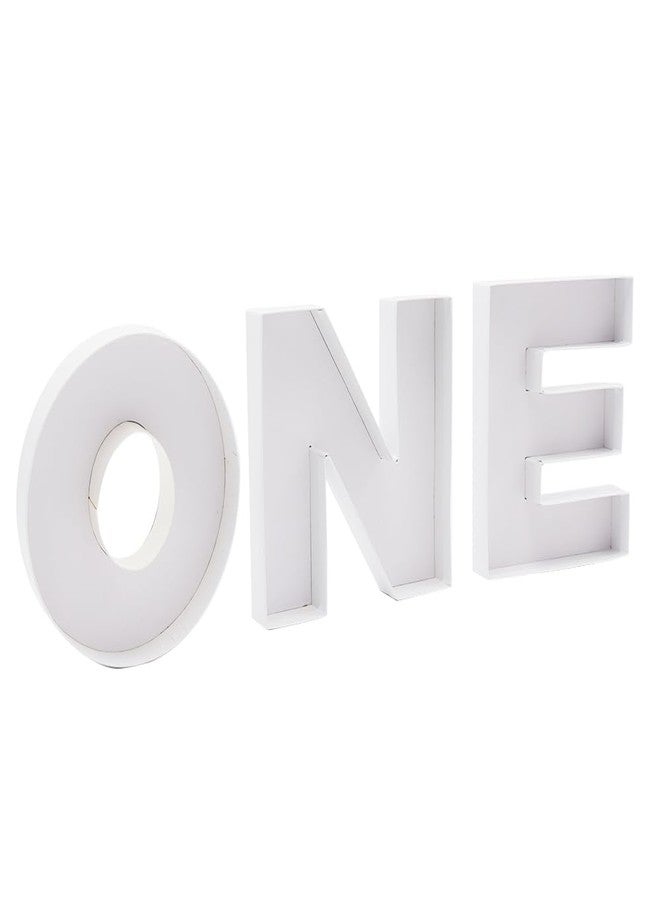 WENPACK 8" Small Fillable Cardboard Letter Shaped Paper Mache Cutouts Candy Tray Food Container (ONE) - Image 1