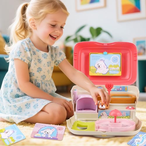nicknack Interactive Music Toy for Toddlers Electronic Mini Puppy Singing Dog House Playset Fun Pretend Play with Sounds Songs Educational Toy for 3 4 5 6 Year Old Boys Girls Ideal Birthday - Image 5