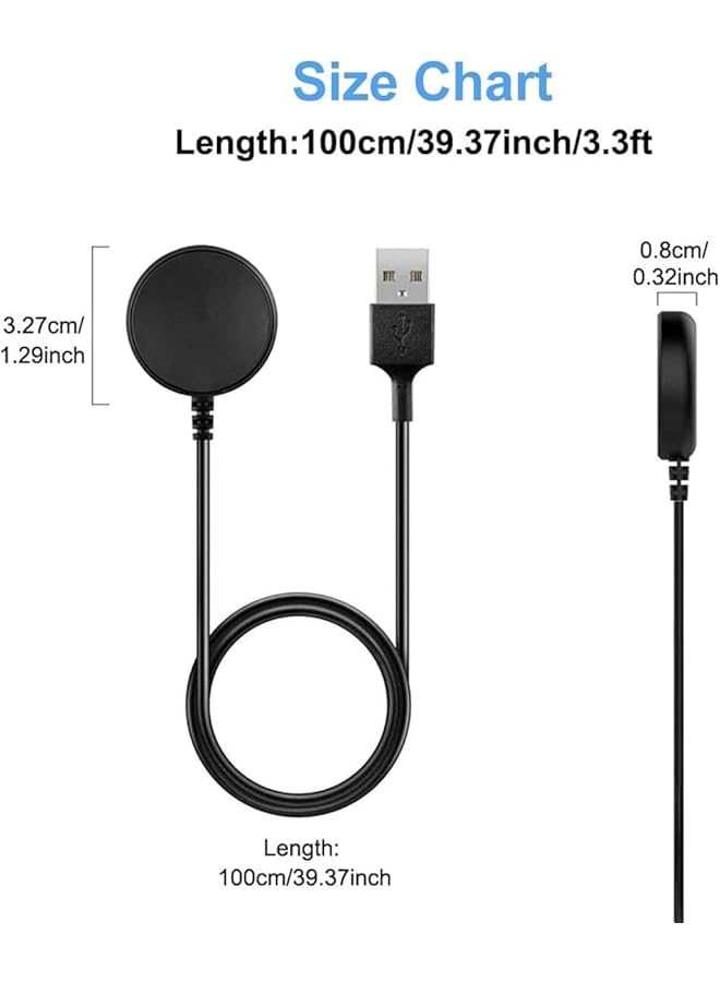 erorex Charging Cable Compatible With Samsung Galaxy Watch 6 5 4 40Mm 44Mm Watch 6 Classic 43Mm 47Mm Watch 5 Pro Active 2 1 Watch4 Classic Watch 3 Usb A  - Image 2