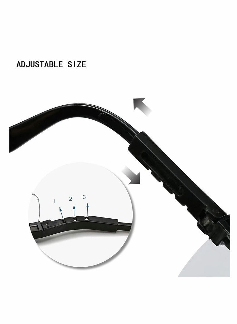 Excefore Safety Goggles, 5PCS Adjustable Wide-Vision Protective Glasses, Lightweight Fog-Proof Safety Goggles  - Image 4