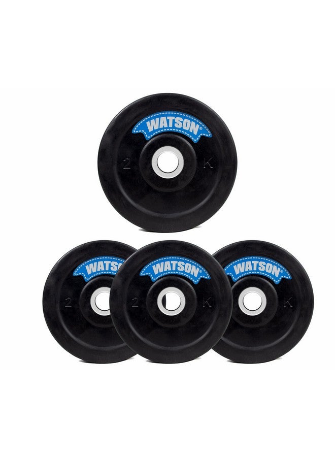 Watson مجموعة أوزان مطاطية WATSON، 4Kg(2Kgx2) أوزان دمبل مطاطية 30mm للتمارين المنزلية أو الاحترافية في صالة الألعاب الرياضية، معدات صالة الألعاب الرياضية المنزلية - Image 5