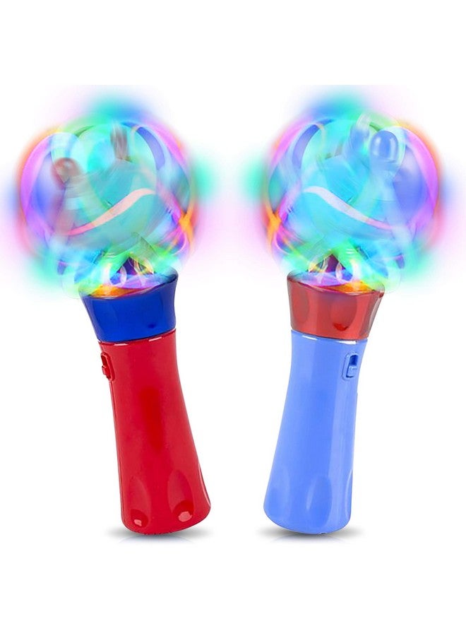 ArtCreativity عصي الدوران المضيئة من آرت كرييتيفيتي للأطفال - لعبة مضيئة تدور مع أضواء وامضة - لعبة دوارة مضيئة ممتعة للحفلات، أعياد الميلاد، جوائز الفصول الدراسية، والهدايا - مجموعة من 2 - Image 1