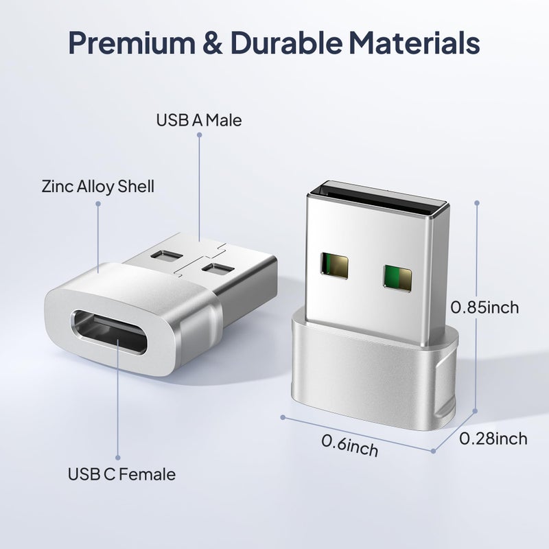 Basesailor محول شاحن السيارة Basesailor لجهاز iPhone 16 15 Pro Max 3Pack، محول USB إلى USB C نوع-C أنثوي إلى ذكر لأجهزة iPhone 14 Plus الجديدة، ساعة Apple 10 8، Airpods 4، iPad Mini 7 Air، Samsung Galaxy S25 S24 A54 - Image 5