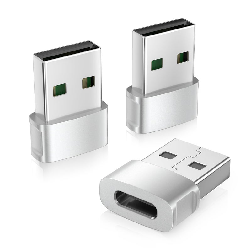 Basesailor محول شاحن السيارة Basesailor لجهاز iPhone 16 15 Pro Max 3Pack، محول USB إلى USB C نوع-C أنثوي إلى ذكر لأجهزة iPhone 14 Plus الجديدة، ساعة Apple 10 8، Airpods 4، iPad Mini 7 Air، Samsung Galaxy S25 S24 A54 - Image 1
