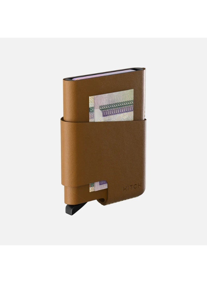 VGR CUT-OUT Cardholder - RFID Block Featured - Handmade Natural Genuine Leather - Havan - Image 3