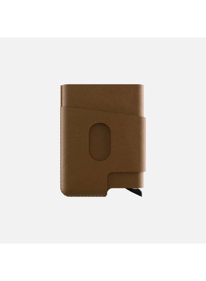 VGR CUT-OUT Cardholder - RFID Block Featured - Handmade Natural Genuine Leather - Havan - Image 5