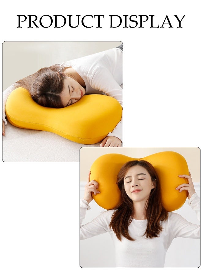 DUNISO Ergonomically Comfortable Sleep Pillows Medium Support Comfortable Soft Memory Foam Pillow Cervical Pillow Spring Design Neck Support Pillow with Washable Pillowcase for Neck, Back, Side Sleepers - Image 3