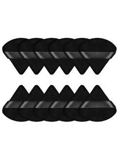 daroge 12 Pieces Powder Puff Face Triangle Makeup Puff for Loose Powder Soft Body Cosmetic Foundation Sponge Mineral Powder Wet Dry Makeup Tool  - Image 1