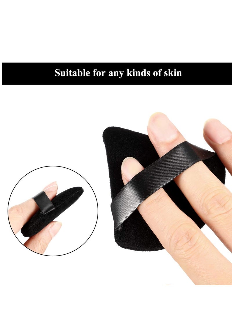 داروجي 12 اسفنجة مكياج قطنية مثلثة الشكل للبودرة السائبة، اسفنج ناعم لكريم اساس الجسم، اداة مكياج معدنية للبودرة الجافة والرطبة - Image 4