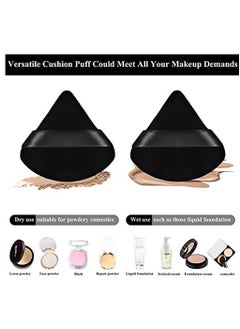 daroge 12 Pieces Powder Puff Face Triangle Makeup Puff for Loose Powder Soft Body Cosmetic Foundation Sponge Mineral Powder Wet Dry Makeup Tool  - Image 3