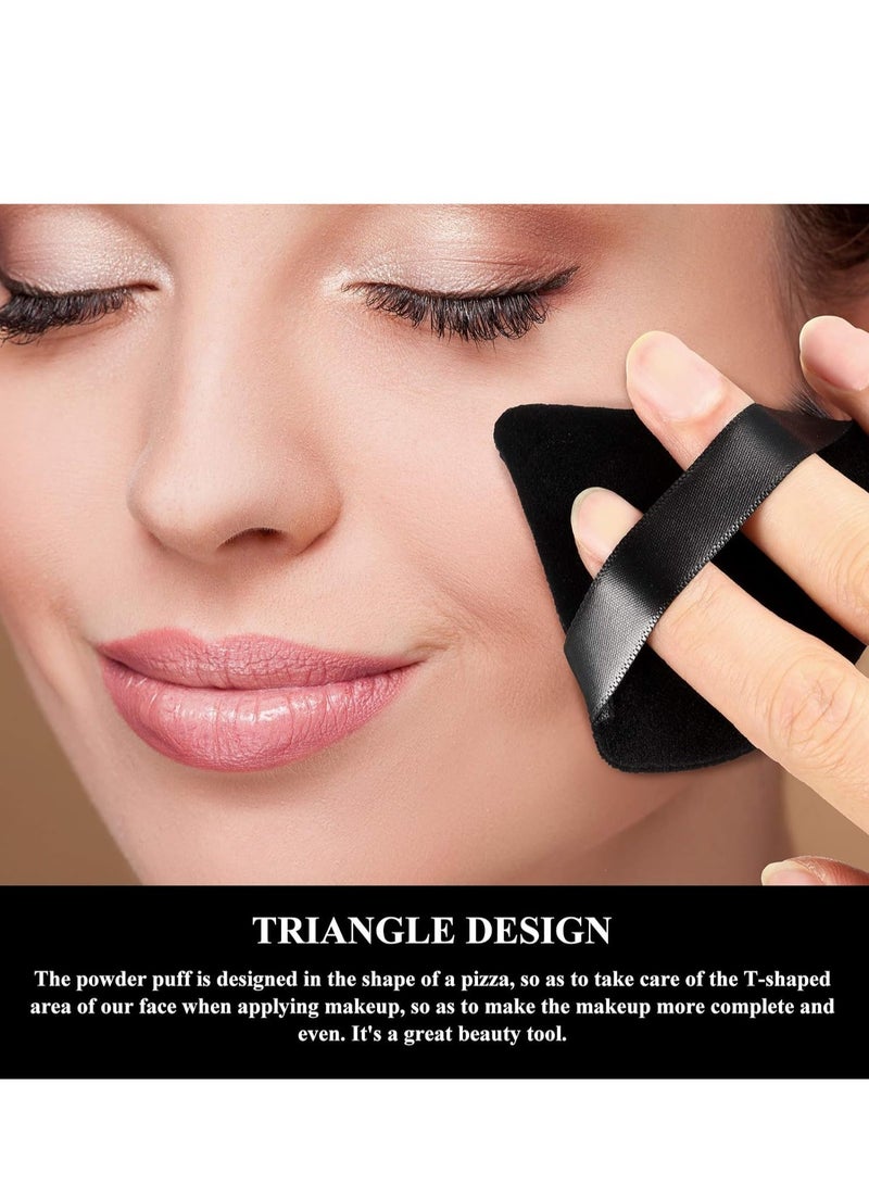 داروجي 12 اسفنجة مكياج قطنية مثلثة الشكل للبودرة السائبة، اسفنج ناعم لكريم اساس الجسم، اداة مكياج معدنية للبودرة الجافة والرطبة - Image 5
