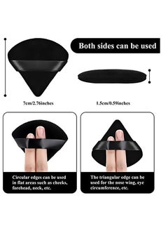 daroge 12 Pieces Powder Puff Face Triangle Makeup Puff for Loose Powder Soft Body Cosmetic Foundation Sponge Mineral Powder Wet Dry Makeup Tool  - Image 2