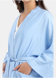 Carina Blue Open Front Kimono  - Image 4