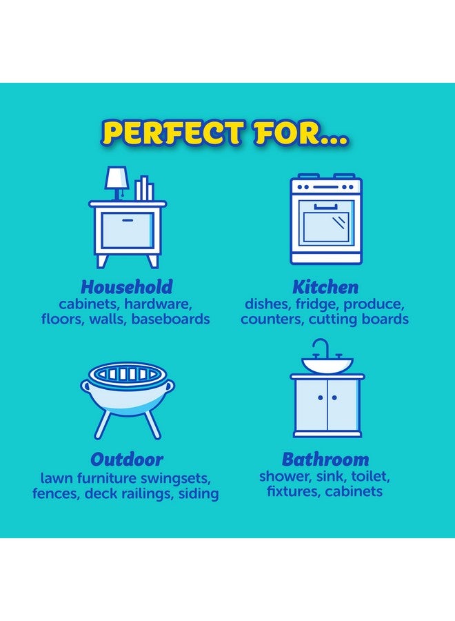 Scrub Daddy Sponges & Cif All Purpose Cleaner, Lemon - Non Scratch Sponges for Kitchen + Bathroom - Scrubber and Multipurpose Cleaner Cream - Cleaning Supplies Kit - Image 4