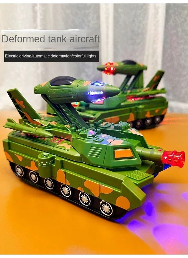 Toy Box Electric Deformation Tank Robot Car Universal Children's Aircraft Toy  - Image 2