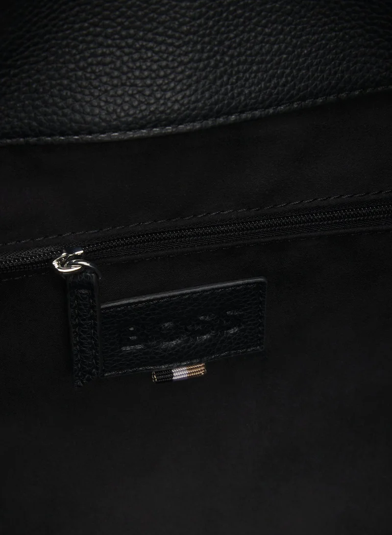 BOSS Black Grained hobo bag with Double B monogram for Women | Best Price UAE