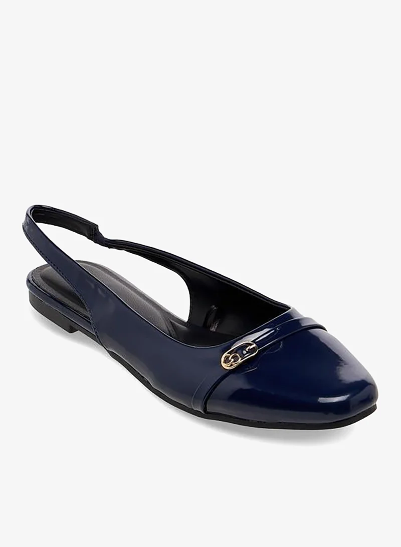 Celeste Women Metal Accent Slingback Sandals