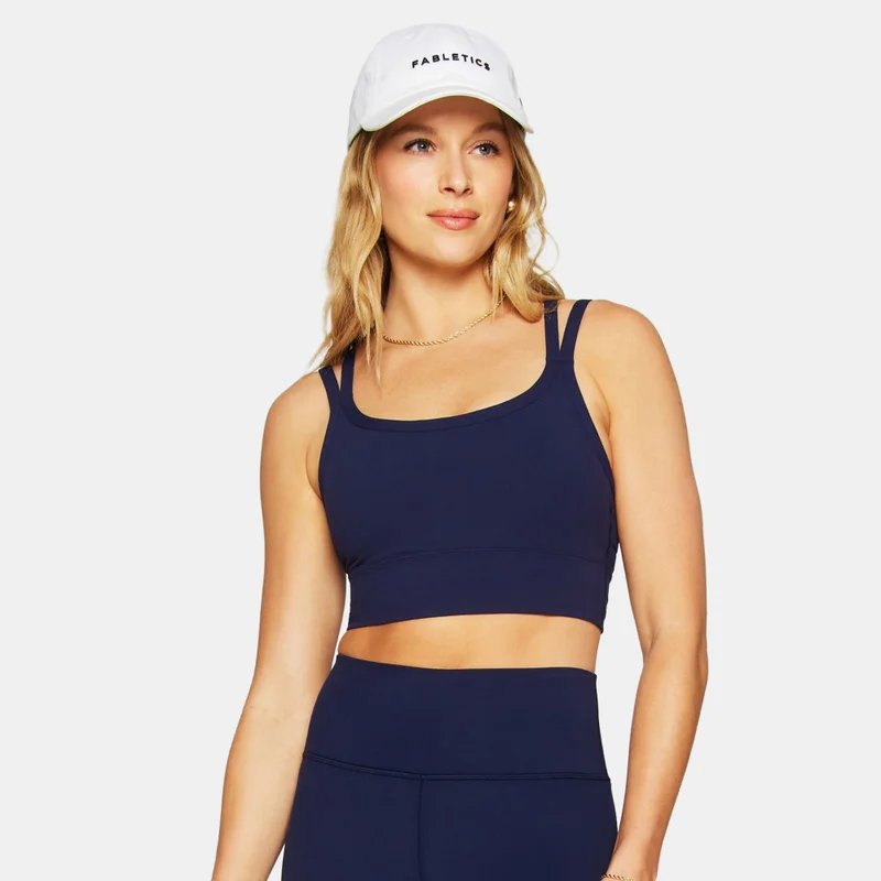 Fabletics Women's Principal Longline Medium-Support Training Sports Bra