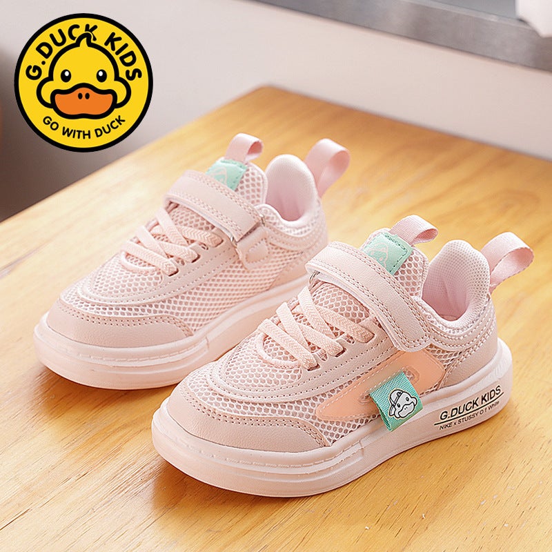 Little Yellow Duck Girls' Shoes 2024 New Breathable Children'S Sports Shoes For Small And Medium-Sized Children Boys Casual Shoes - Image 3