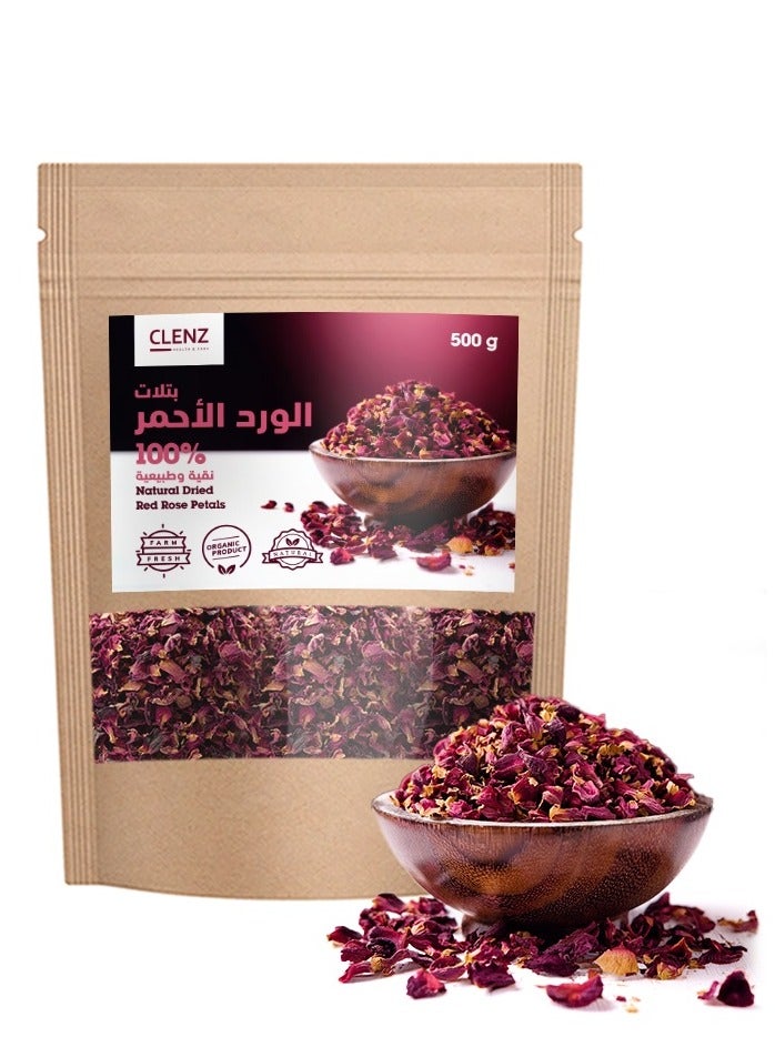 Generic 100% Natural Dried Red Rose Petals - 500g 