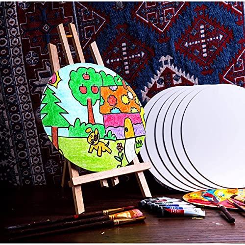 Snoogg 10 Inch 5 Pcs Paint A Shape Cotton Canvas Board Heart Shaped Painting/Drawing Blank Panel for Artist Hobby Painter Students Kids - Image 5