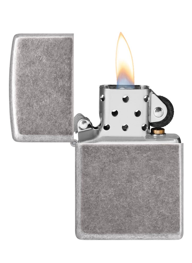Zippo Ae401301 28973 Zippo Flame Design Armor Antique Silver Plate Windproof Lighter - Image 3