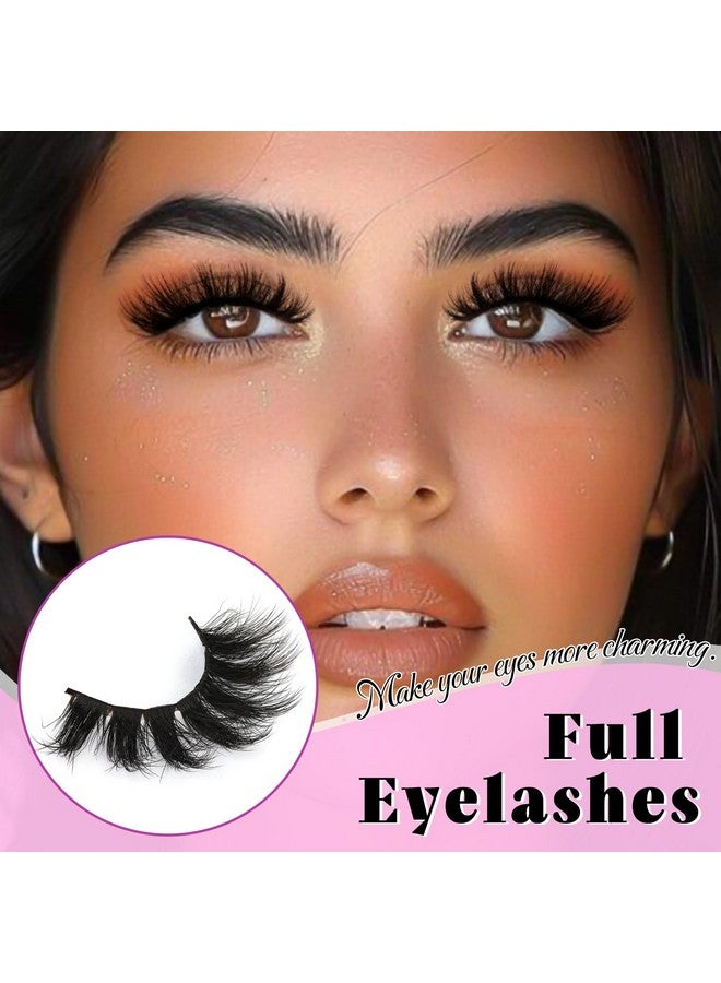 Losha Losha False Lashes Super Fluffy Faux Mink Eyelashes Dramatic Long and Full Fake Eyelashes 7 Pairs Pack Volume Lashes - Image 4