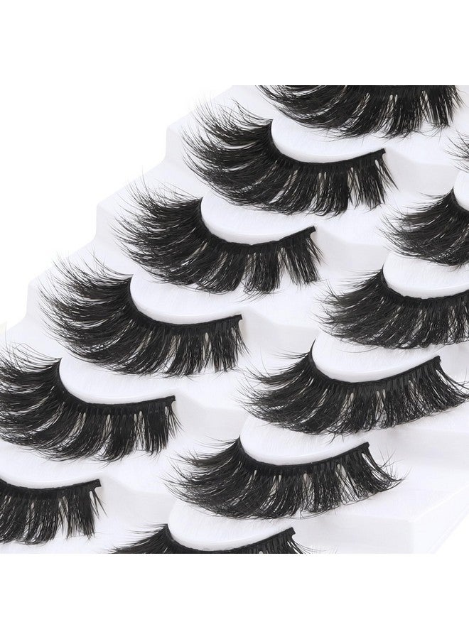 Losha Losha False Lashes Super Fluffy Faux Mink Eyelashes Dramatic Long and Full Fake Eyelashes 7 Pairs Pack Volume Lashes - Image 5