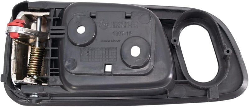 TRQ Front Right Interior Door Handle Dark Gray Housing with Chrome Lever Passenger Side Compatible with 2003-2008 Honda Pilot - Image 3
