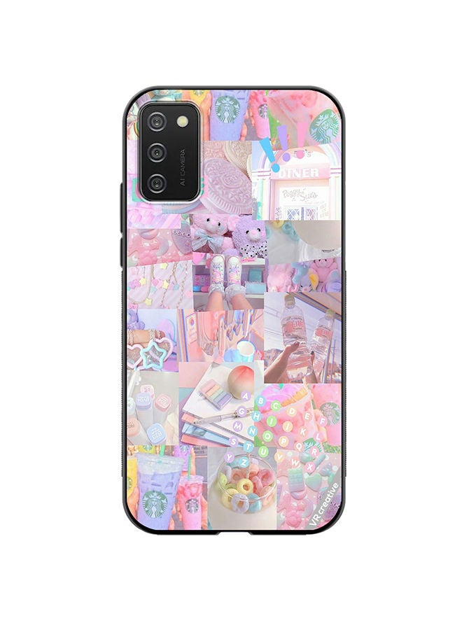 VR CREATIVE Protective Case Cover For Samsung Galaxy A03s Cute Collage Design Multicolour - Image 1