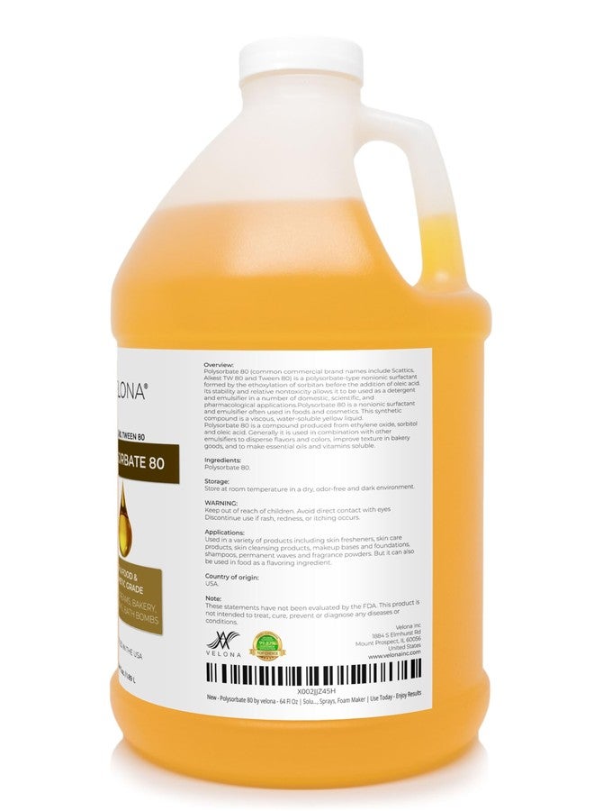 velona Polysorbate 80 by Velona - 64 Fl Oz | Solubilizer, Food & Cosmetic Grade | All Natural for Cooking, Skin Care and Bath Bombs, Sprays, Foam Maker | Use Today - Enjoy Results - Image 3