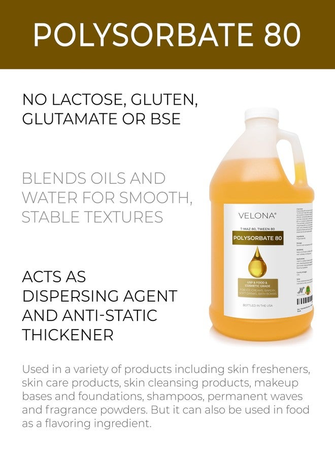 velona Polysorbate 80 by Velona - 64 Fl Oz | Solubilizer, Food & Cosmetic Grade | All Natural for Cooking, Skin Care and Bath Bombs, Sprays, Foam Maker | Use Today - Enjoy Results - Image 2